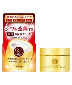 Крем для борьбы с морщинами и пигментацией  50 NO MEGUMI WRINCLE CARE 3-в-одном / ROHTO (90 г)