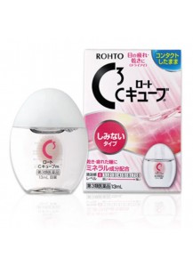 Глазные капли для всех типов контактных линз ROHTO C CUBE / 13 мл