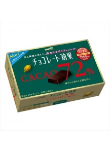 Горький шоколад MEIJI 72% какао, с высоким содержанием полифенолов / 13 шт.