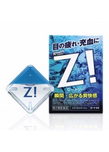 Капли для глаз Rohto Z! "ЭКСТРА СВЕЖЕСТЬ и устранение покраснения и сухости глаз" / 12 мл